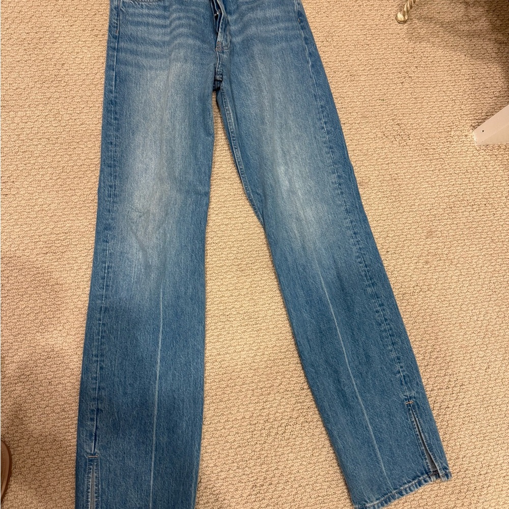 Anine Bing Light Blue Straight Leg Jeans